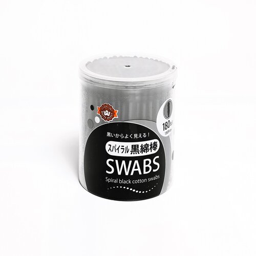 Watts палочки ватные черные спиралевидные 180 шт 460₽
