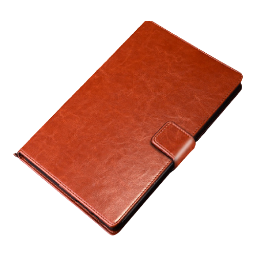 Чехол-книжка MyPads для Samsung Galaxy Tab S6 Lite 10.4 SM-P610 / P615 из качественной импортной кожи с подставкой застежкой и визитницей коричневый