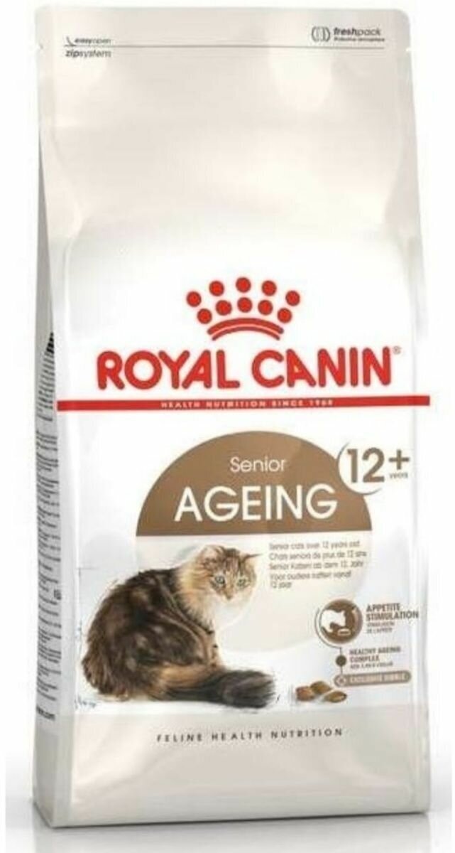 Сухой корм Royal Canin Ageing 12+ Senior для пожилых кошек 4 кг