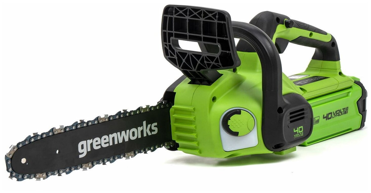 Пила цепная акк. G40CS30IIK2 Greenworks - фотография № 9