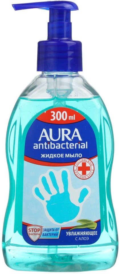 Aura Antibacterial Алоэ Вера ультразащита с антибактериальным эффектом 300 мл 1 шт