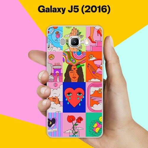 Силиконовый чехол на Samsung Galaxy J5 (2016) Узор 5 / для Самсунг Галакси Джи 5 2016 силиконовый чехол на samsung galaxy j5 2016 набор 11 для самсунг галакси джи 5 2016