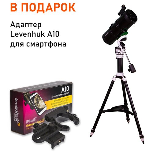 Телескоп Sky-Watcher SKYHAWK N114/500 AZ-EQ Avant + Адаптер Levenhuk A10 для смартфона