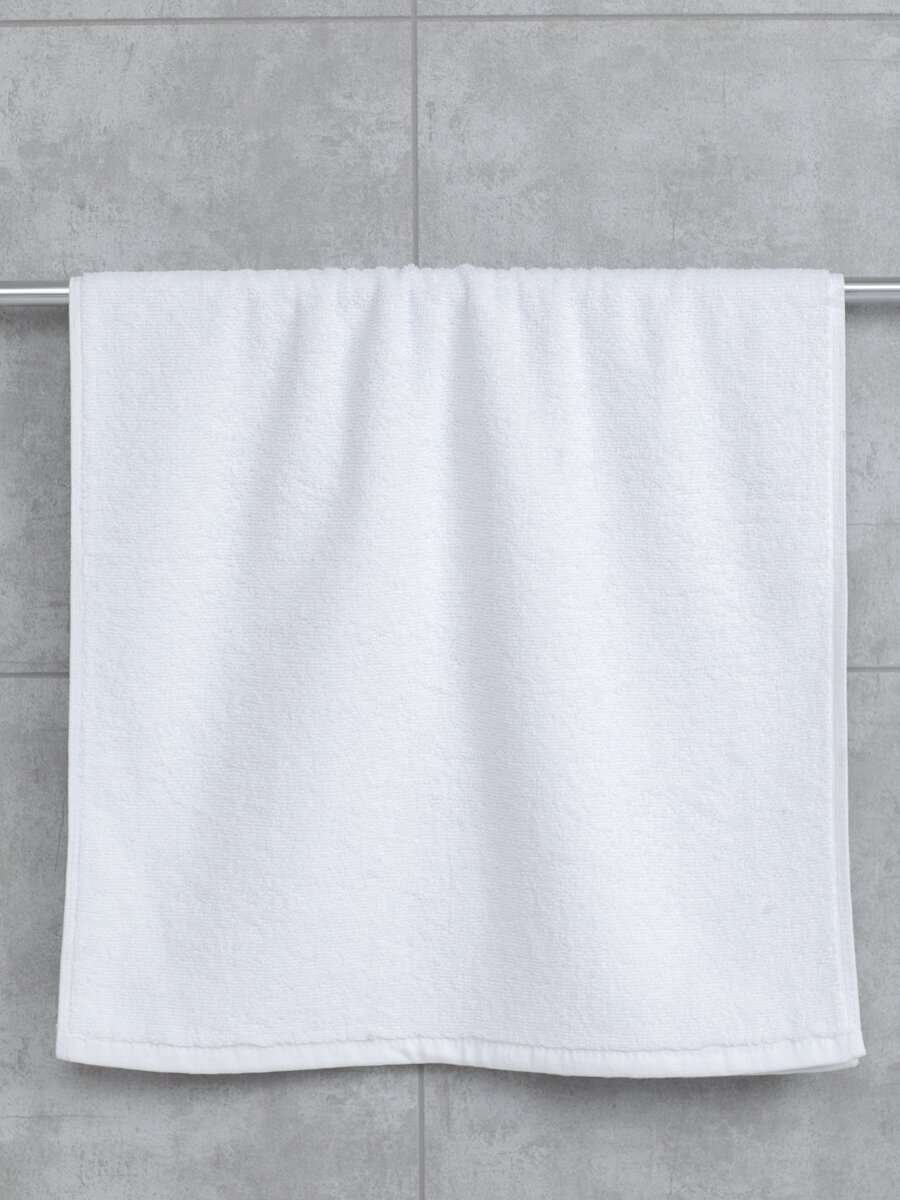 Махровое полотенце Sandal "люкс" 50*90 см., цвет - белый. - фотография № 3
