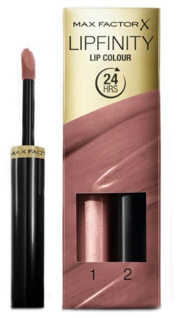 Макс Фактор / Max Factor - Помада+Блеск для губ Lip Colour Lipfinity тон 350 Essential Brown 4,2 г