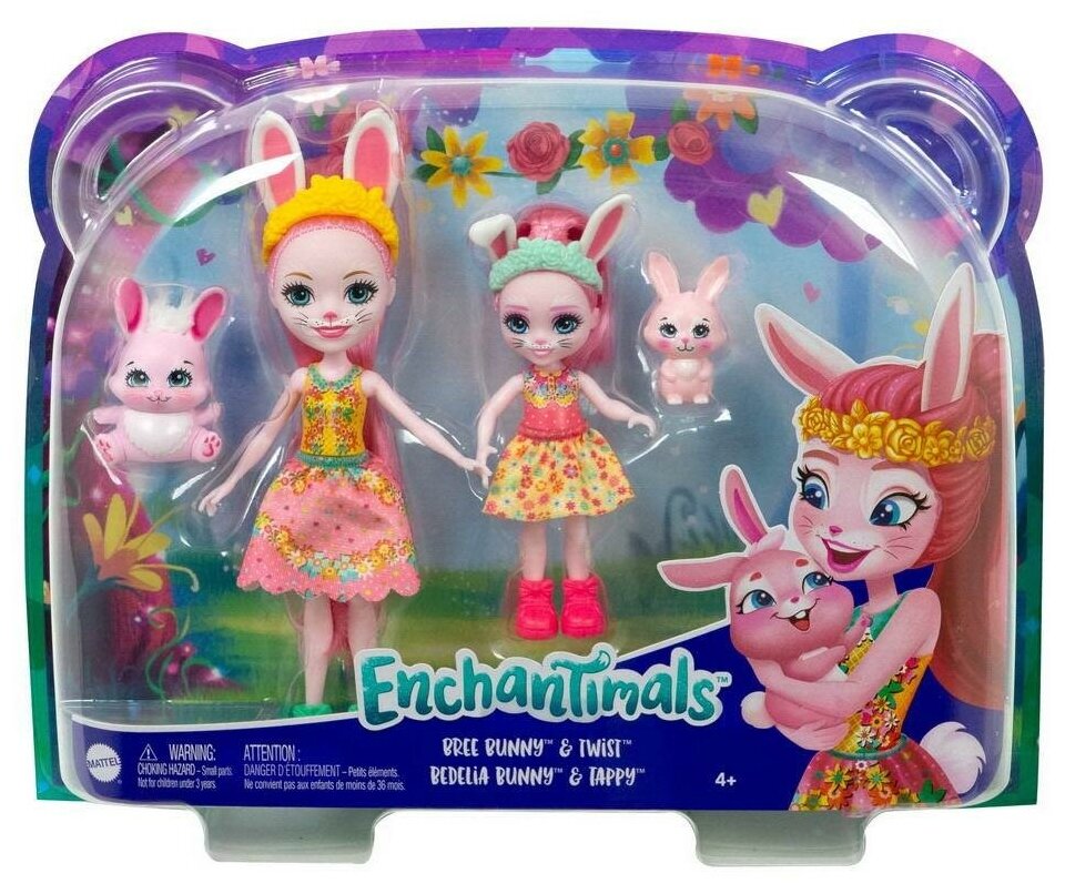 Игровой набор Mattel Enchantimals Бри Кроля с сестричкой и питомцами