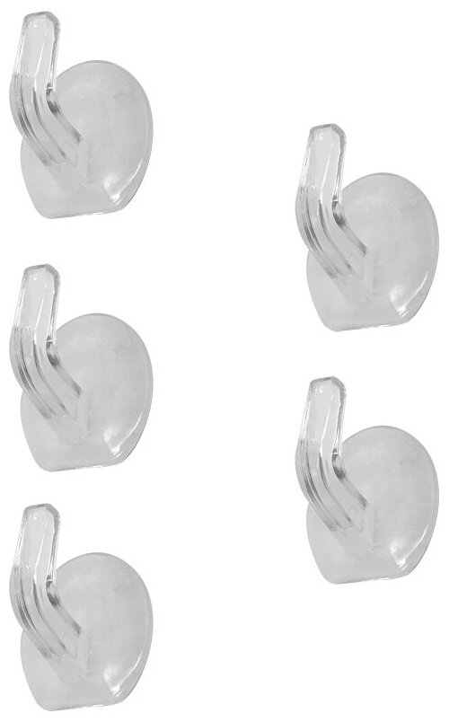Набор крючков для ванной комнаты PH-04 25x22 см (5 шт) (104943)