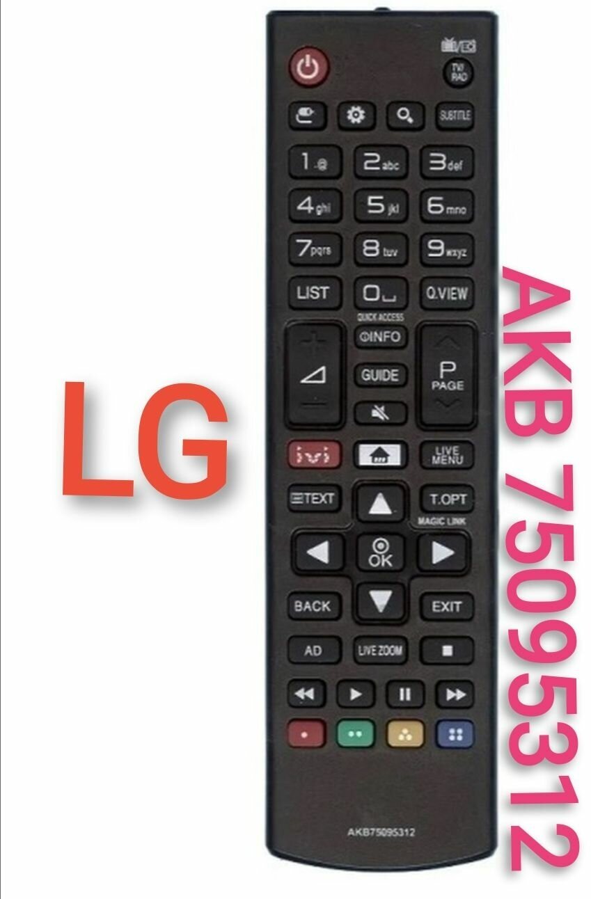 Пульт akb75095312 для LG/Эл-джи телевизора