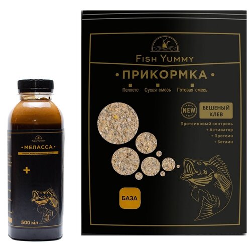 фото Меласса для рыбалки 500 мл + прикормка база fish yummy