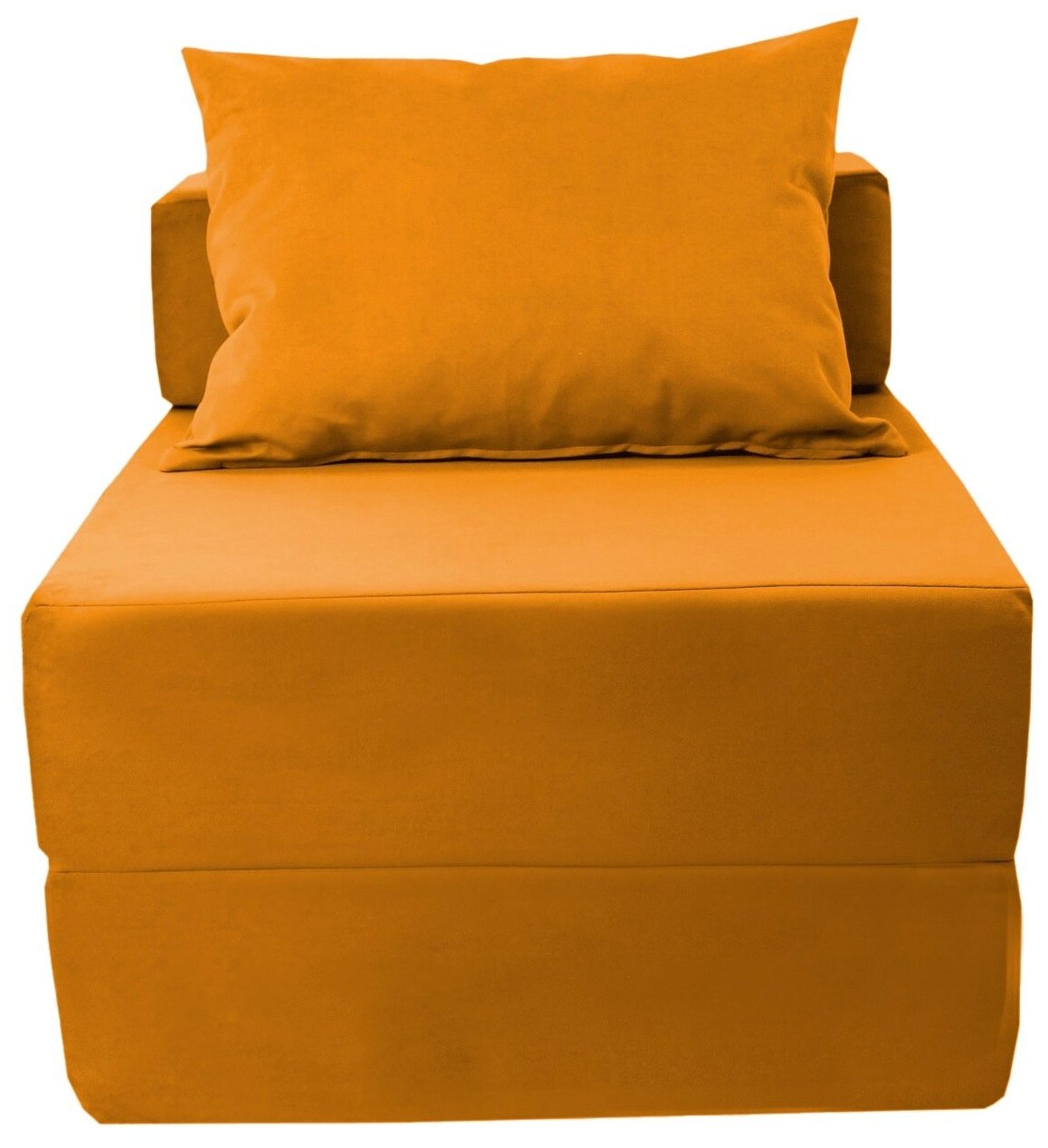 Бескаркасное кресло "Квадро" Цвет: Оранжевый - фотография № 4