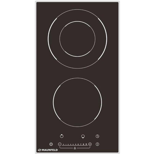 Электрическая домино MAUNFELD домино стеклокерамика 30см 2 конфорки черная EVSE292FDBK 999000₽