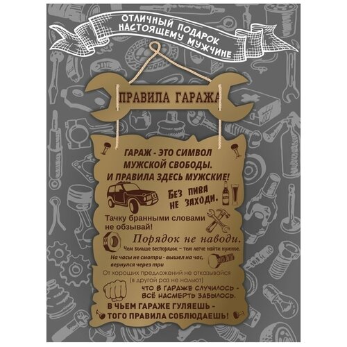 Постеры для интерьера Правила Дома Правила Гаража Нива 3021 см 650₽