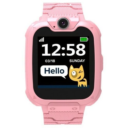 Детские смарт-часы Canyon KW-31 сенсорные 2G MP3 плеер камера игры звонки розовые 560400₽