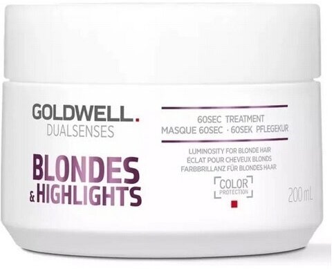 Goldwell Dualsenses Blondes & Highlights 60 sec Treatment - Интенсивный уход за 60 секунд для осветленных и мелированных волос 200мл