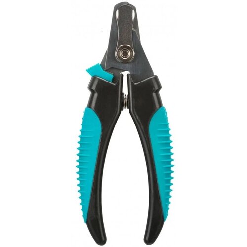 Когтерезка TRIXIE 2368, черный/голубой кусачки для собак и кошек trixie claw scissors размер 8см