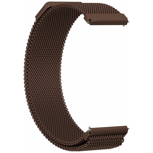 Металлический ремешок для Samsung Galaxy Watch Active/Active 2 GSMIN Milanese Loop 20 цвет коричневый (BT888498)