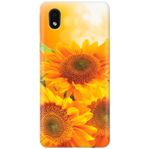 фото Re:pa накладка transparent для samsung galaxy a01 core / m01 core с принтом "три подсолнуха"
