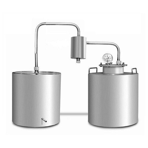 Самогонный аппарат из нержавейки Деревенский с сухопарником 12 литров 1370000₽