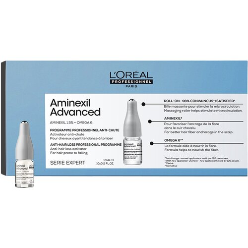 Loreal Aminexil Ампулы от выпадения волос Advanced 10*6мл