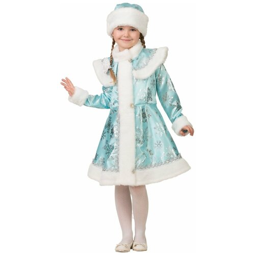 Снегурочка с пелериной (10423) 146 см карнавальный костюм снегурочка шуба с аппликацией шапка парик с косами р 44 48