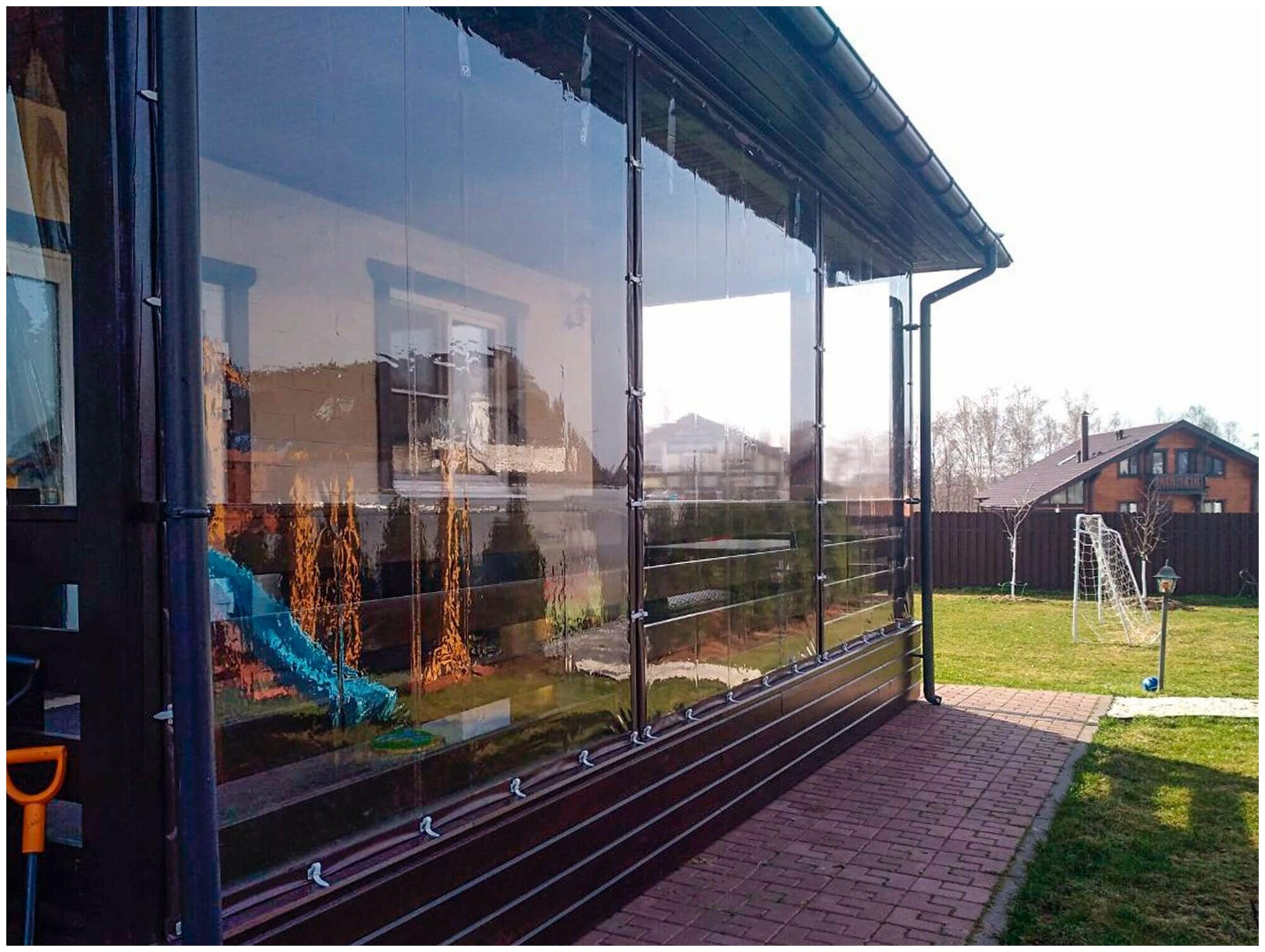 Пленка ПВХ прозрачная / Мягкое окно, толщина 700 мкм, размер 2м * 4м - фотография № 10