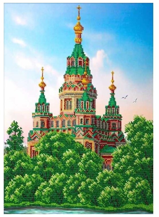 Набор вышивки бисером «Петергоф», 28x38 см, Паутинка