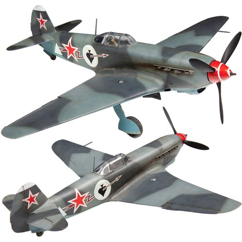 Сборная модель 4831 Советский истребитель Як-9Т ark models як 9т лётчика аса ивана степаненко советский истребитель сборная модель 1 48