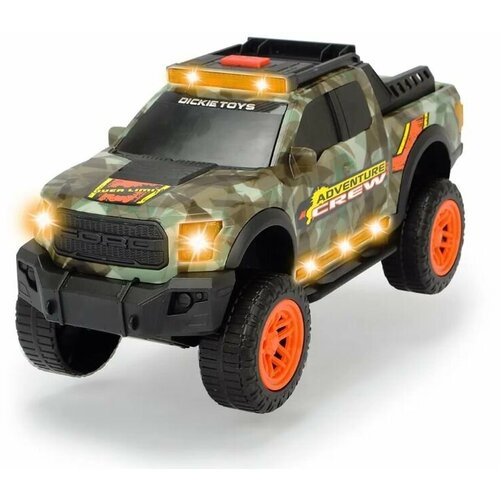 Машинка Dickie Scout Ford F150 Raptor со светом и звуком, 33 см монстр трак dickie toys ford raptor 3764012 25 5 см белый