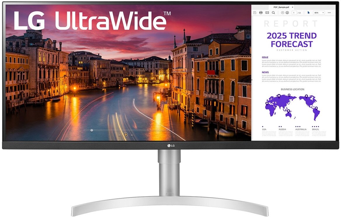 Монитор 34" LG UltraWide 34WN650 белый (34wn650-w.aruz)