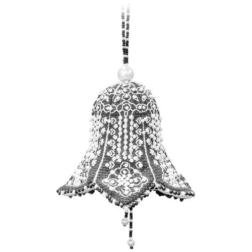 фото Zengana набор для вышивания бисером и нитками черная королева 8 х 8 х 10 (м-087)