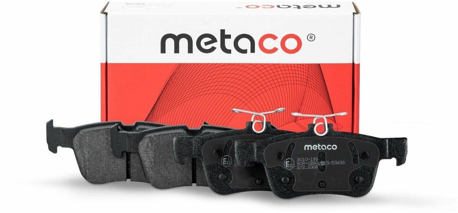 Колодки тормозные задние дисковые к-кт Metaco 3010-199