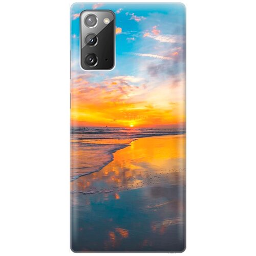 фото Re:pa накладка transparent для samsung galaxy note 20 с принтом "закат на пляже"