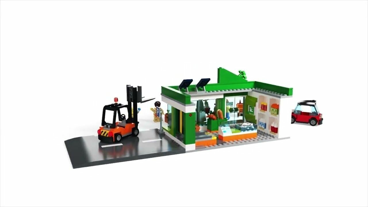 Конструктор LEGO City "Продуктовый магазин" 60347 - фото №7