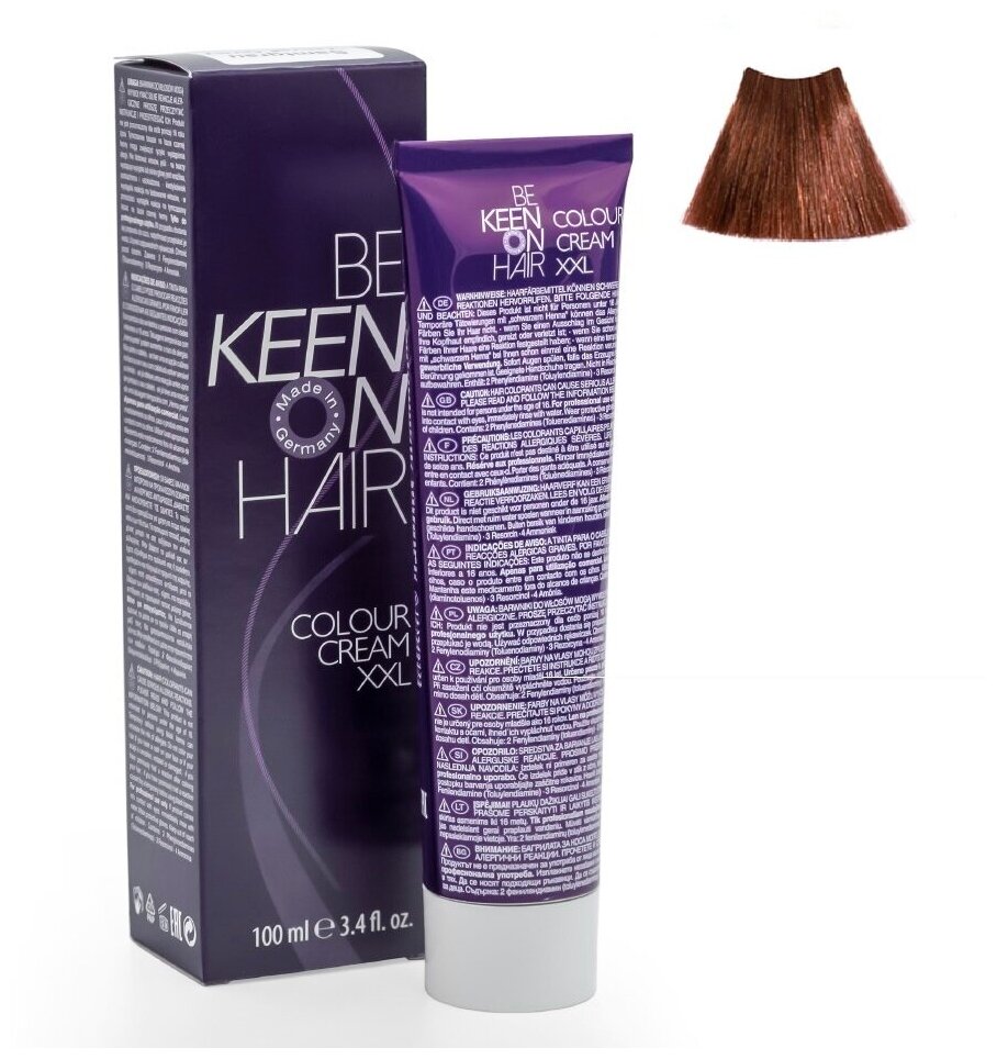 KEEN Be Keen on Hair крем-краска для волос XXL Colour Cream, 7.7 Karamell, 100 мл