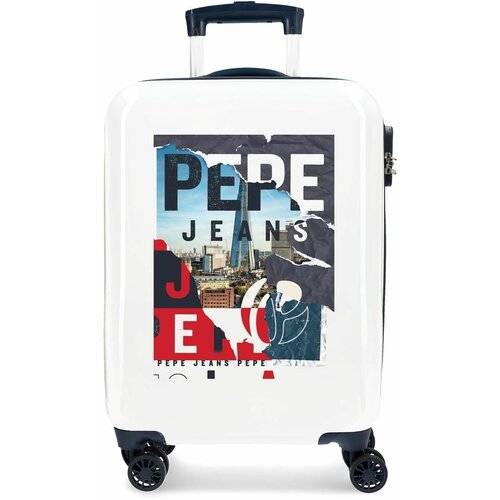 Чемодан Pepe Jeans, ручная кладь, белый