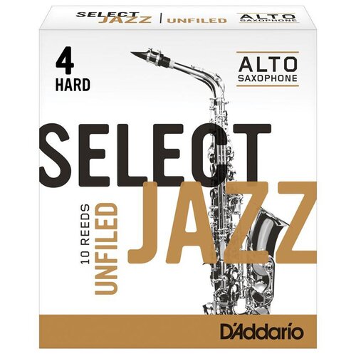 Трости для саксофона альт DAddario RRS10ASX4H Select Jazz Unfiled трости для саксофона сопрано rico rsf10ssx3s select jazz