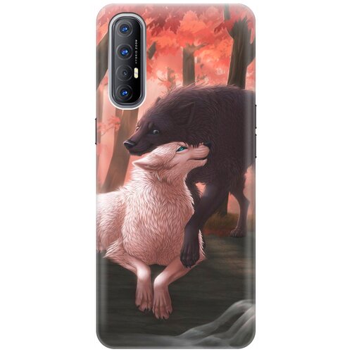 фото Re:pa накладка transparent для oppo reno3 pro с принтом "влюбленные волки"