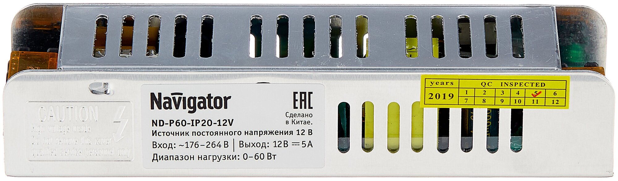 Источник постоянного напряжения 12В ND-P60-IP20-12V