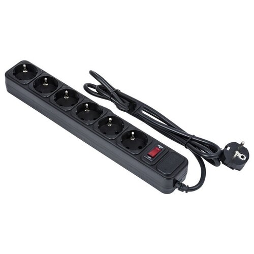 Сетевой фильтр ExeGate 6 Sockets 3m Black SP-6-3B 119393