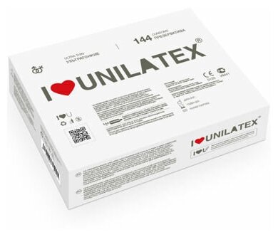 27517 Unilatex Ultra Thin. Презервативы ультратонкие. Упаковка по 144 шт.