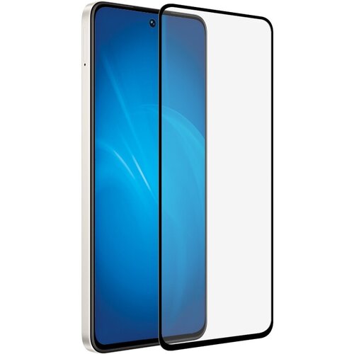 Закаленное стекло с цветной рамкой (fullscreen+fullglue) для Realme C55/Oppo A1 (5G) DF rmColor-27 (black) закаленное стекло с цветной рамкой fullscreen fullglue для samsung galaxy a24 4g f34 5g m34 5g df scolor 136 black