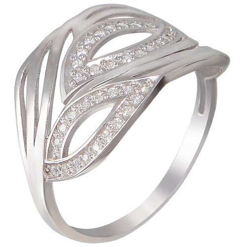 фото Эстет кольцо с 36 фианитами из серебра н11к152603, размер 16.5