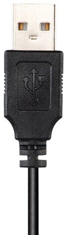 Наушники с микрофоном Hama HS-USB300 черный 2м (00139924) - фото №1