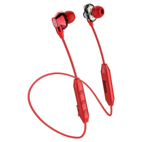 Беспроводные наушники Baseus Encok S10 Dual Moving-coil Красный 185000₽