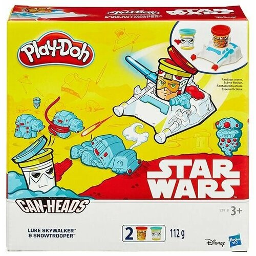 Play-Doh B0595 Герои Зв. войны №2 - Luke Skywalker и Snowtrooper брелок play star