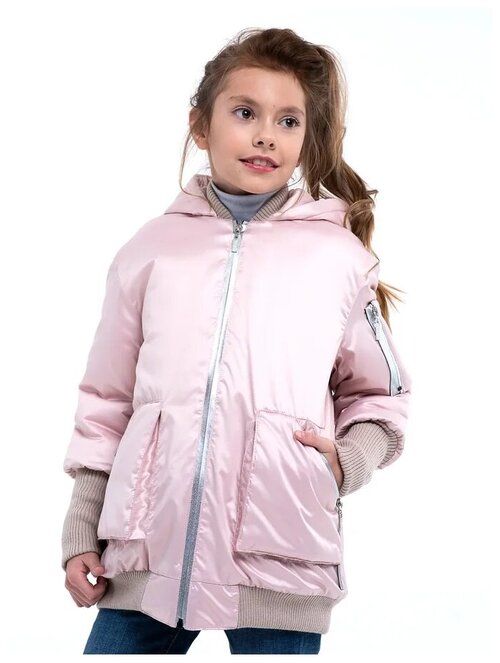 Куртка-бомбер для девочки Talvi артикул 02430 размер 152/76, цвет синий