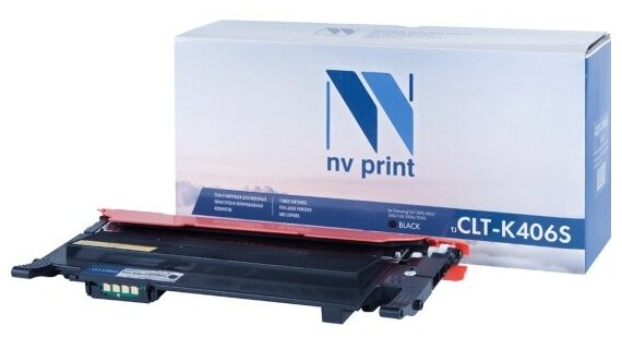 Картридж NV Print CLT-K406S Black для Samsung CLP-360/365/368/CLX-3300/3305 (1500k)