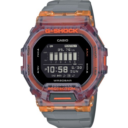 Наручные часы CASIO G-Shock GBD-200SM-1A5, мультиколор, черный наручные часы casio часы casio gbd 200 2 синий