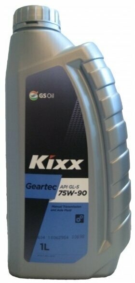 Масло трансмиссионное Kixx Geartec GL-5 75W-90, 1 л