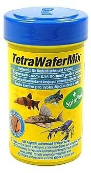 Корм сухой Tetra WaferMix для травоядных/хищных/донных рыб с добавлением креветок, 250мл - фото №3